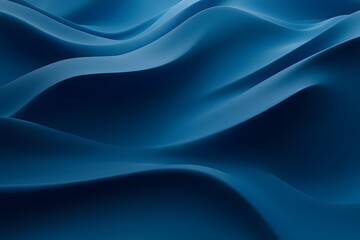 Obraz premium Abstract Blue Waves with Smooth Flowing Texture