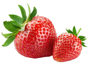 strawberry on isolated white background