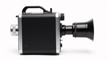Classic Vintage Film Camera on White