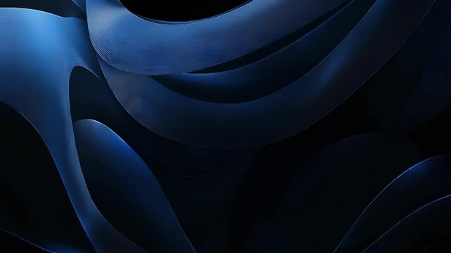 Dark blue abstract wavy lines