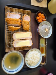 Assorted Crispy Tonkatsu Platter with Cheese and Pork Cutlets