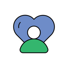 Wellness Icon Icon vector stock illustration