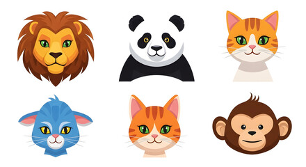 Fototapeta premium set of funny animal