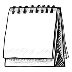 Sketch of a Blank Calendar
