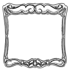 Vintage Ornate Frame Border Design