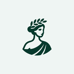 Greek lady logo