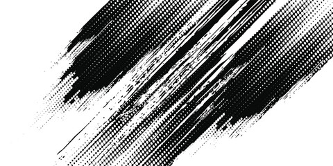 Glitch distorted grunge layer . Noise destroyed texture . Trendy defect error shapes . Overlay grunge texture . Distressed effect .Vector shapes with a halftone dots modern arts