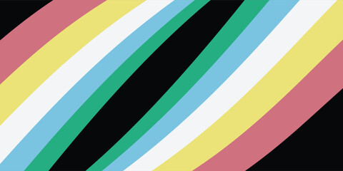 Disability Pride Month. Color stripes representing a form of impairment. vector dynamic flag disability arts background