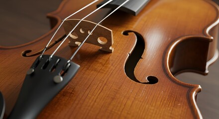 Closeup violin wood texture