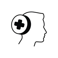 Health First Icon vector stock illustration