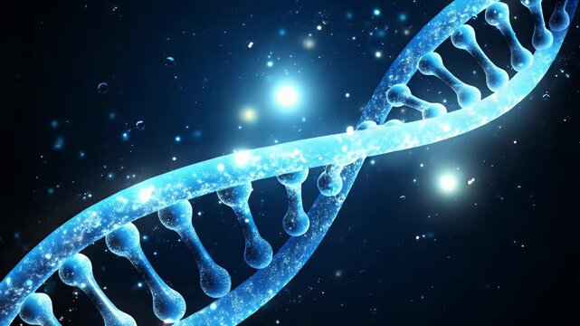 Detailed graphic representation of DNA