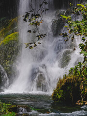 beautiful waterfall in the forest
