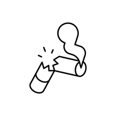 Quit Smoking Icon vector stock illustration