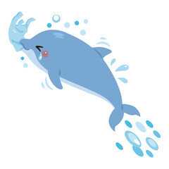 餌と間違えてゴミを食べるイルカ