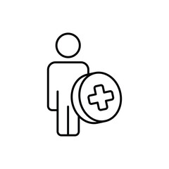 Public Health Icon vector stock illustration