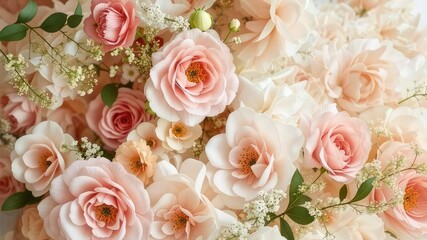 Delicate Pastel Floral Background for Invitations and Cards