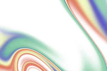 Abstract grainy gradients wave shaped cutout on transparent background, noisy gradients multicolored gradients overlay effect, grunge texture, rough texture