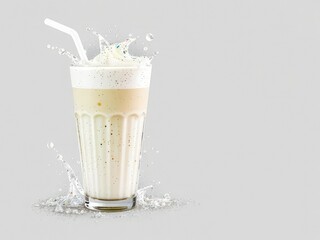Delicious Milkshake on Isolated Background
