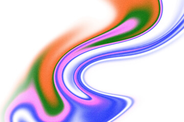 Abstract grainy gradients wave shaped cutout on transparent background, noisy gradients multicolored gradients overlay effect, grunge texture, rough texture