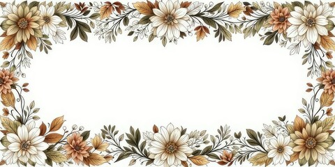 Elegant Floral Border for Design Projects