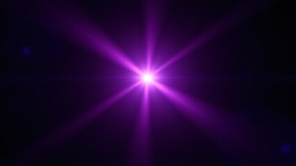 Vibrant Purple Optical Lens Flare