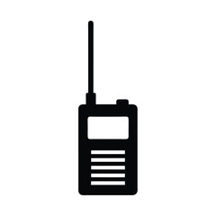 Walkie Talkie With Antenna Icon Vector Illustration