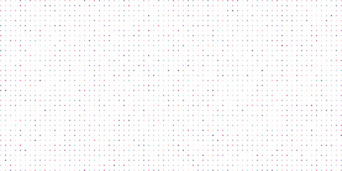 Abstract colorful pattern of small shapes arranged in a grid on white background for digital designs and graphic elements