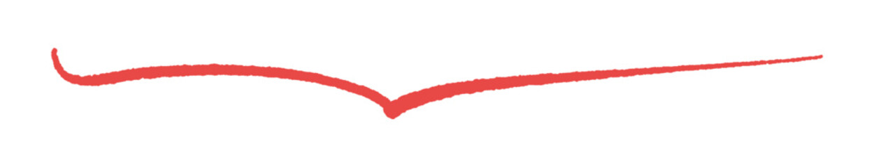 ラフに書いた手書きの吹き出し - シンプルでおしゃれな赤い線の フレーム/飾り罫の素材