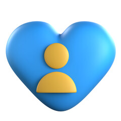 Account 3D Icon Colorful Style