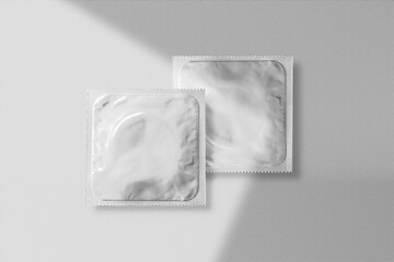 condom packaging mockup