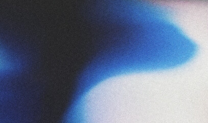 Blue blurred gradient abstract background with noise.