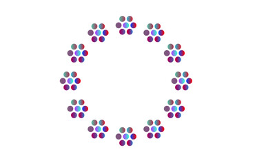 abstract colorful background Geometric Radial Circular with circles Frame – Abstract Mandala-Inspired Vector Design for UI, Decor, and Tech Branding