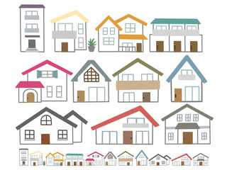 かわいいタッチの住宅の街並み-04