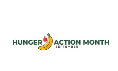 Hunger action month. background, banner, card, poster, template. Vector illustration.