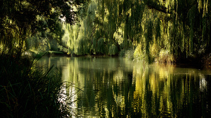 Willow Tree Reflections © Babar