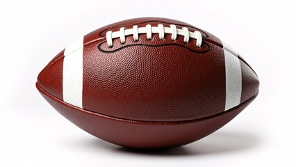 American Football Isolated on White Background