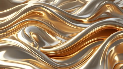 abstract golden background
Luxurious abstract background with flowing gold waves, designed with 3D glossy texture. Perfect for digital backgrounds, elegant branding, or futuristic de