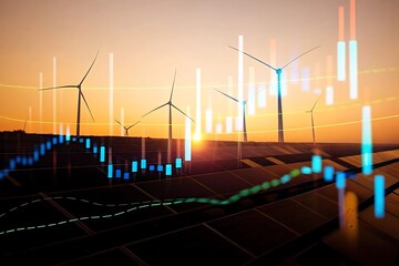 Renewable Energy Investment Trends at Sunset