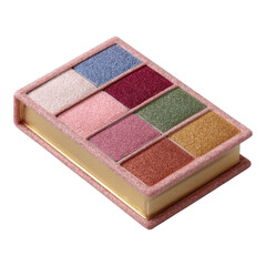Fototapeta premium Vibrant Makeup Palette with Glitter Shades for Creative Looks