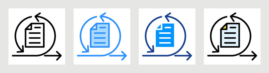 Agile Data Icon Collection Set Multiple Style