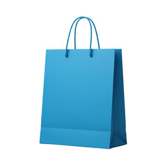 Minimalist shopping bag isolated, transparent background image Generative Ai.