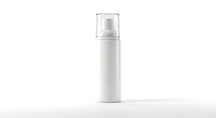 An unbranded white cream tube provides a versatile template for cosmetic packaging and branding presentations.

