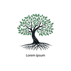 Obraz premium tree logo design vector 