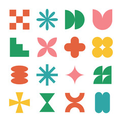 Modern Retro Geometric Shapes