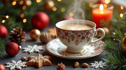 Cozy Christmas Tea Scene image