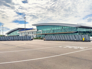 Terminal building at Rennes international airport in France
