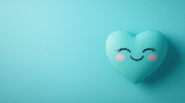 heart emotion icon A playful heart shaped emoji with winking eyes and a cheerful smile, symbolizing love and affection in a fun style.