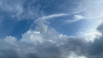 Clouds at the end of the rainy season