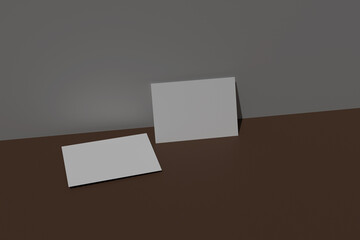 Blank Elegant Certificate Mockup Design