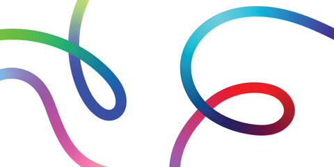 Vibrant, Intertwined Lines Create a Dynamic Abstract Design. This image features a dynamic composition of colorful, flowing lines that intertwine and create a sense of movement and energy.